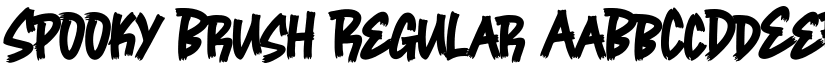 Spooky Brush Regular font