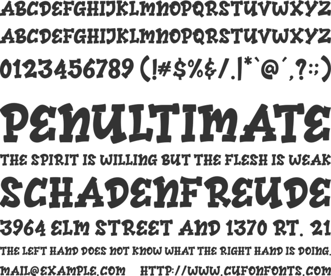 Ayam Jago font preview