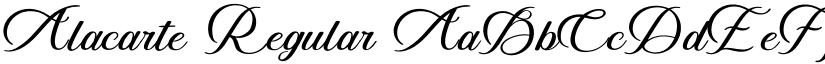 Alacarte font download