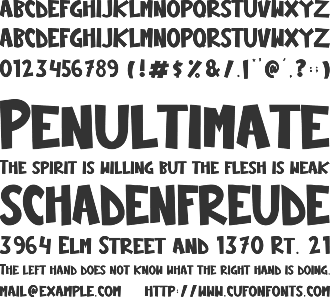 Ohayou Christmas font preview