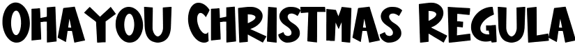 Ohayou Christmas Regular font
