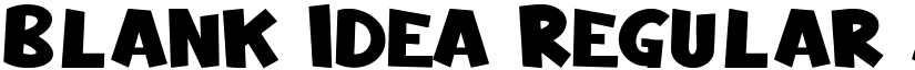 Blank Idea font download