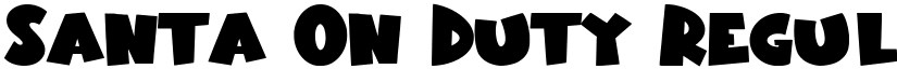 Santa On Duty Regular font