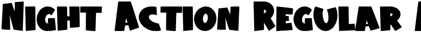 Night Action Regular font