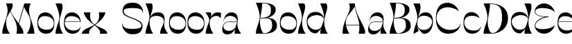 Molex Shoora Bold font