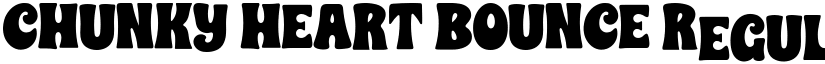 CHUNKY HEART BOUNCE Regular font