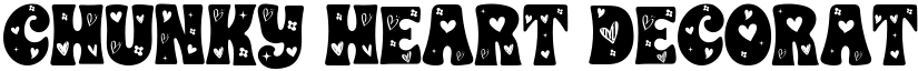CHUNKY HEART DECORATIVE Regular font