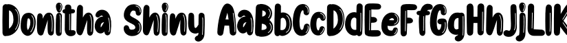 Donitha Shiny font