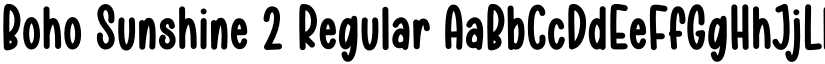 Boho Sunshine 2 Regular font