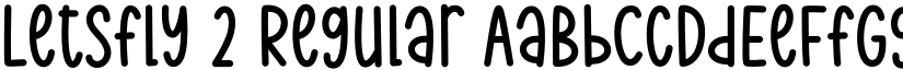 Letsfly 2 Regular font