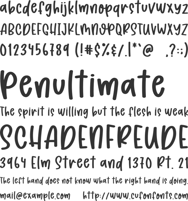 Hey Felix font preview