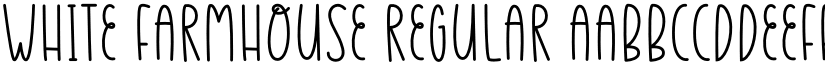 White Farmhouse Regular font