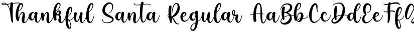 Thankful Santa Regular font