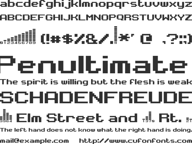395 Equalizer font preview
