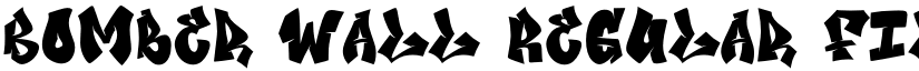Bomber Wall font download