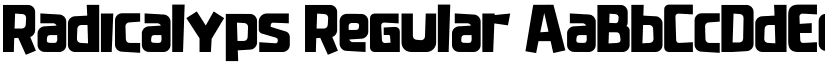 Radicalyps Regular font