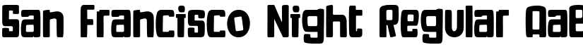 San Francisco Night Regular font