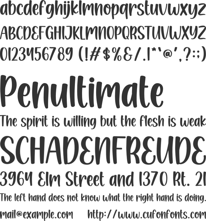 Memories With You font preview