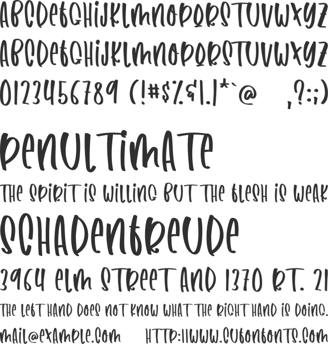 Dinosaurs Mountain font preview