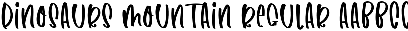 Dinosaurs Mountain Regular font