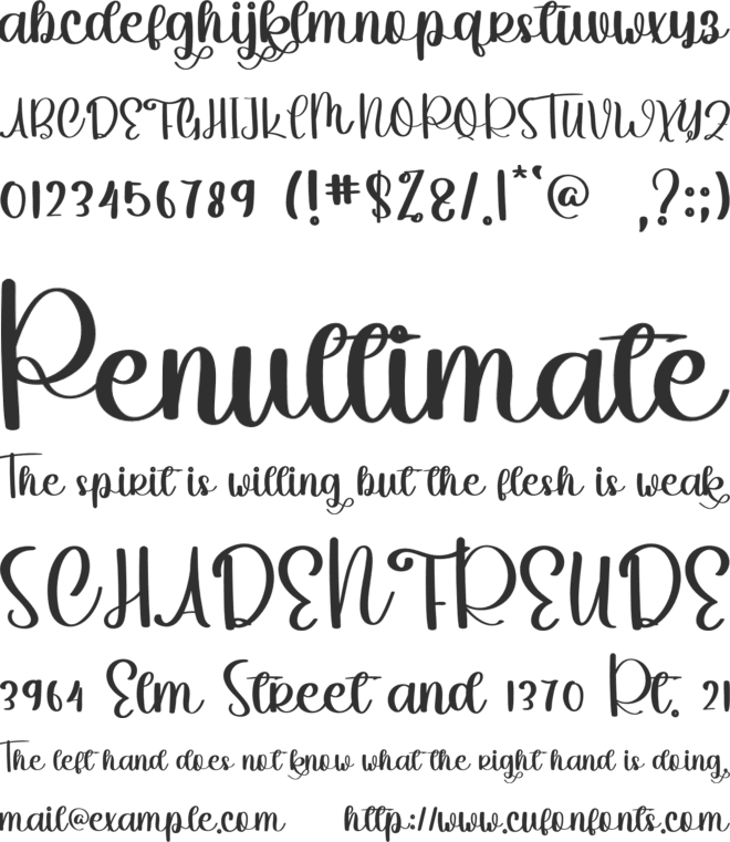 Vintage Stickers font preview