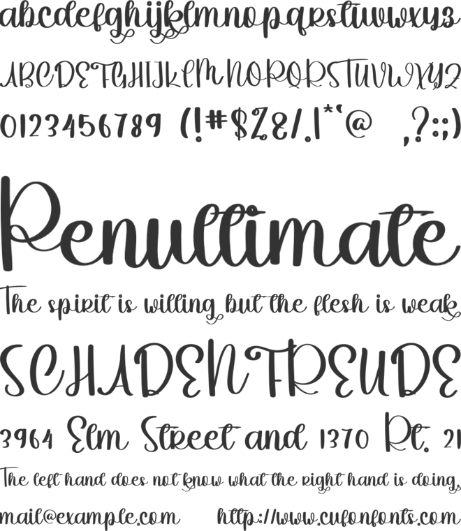 Vintage Stickers font preview