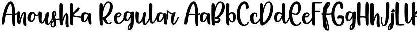 Anoushka Regular font