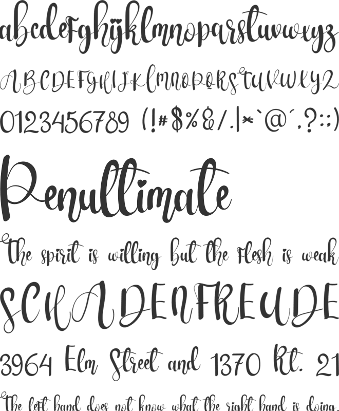 Districk font preview