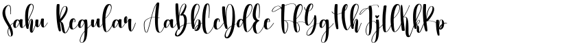 Sahu Regular font