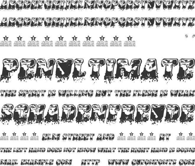 BEACHMINER  PERSONAL USE font preview