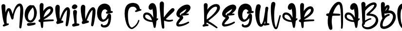Morning Cake Regular font