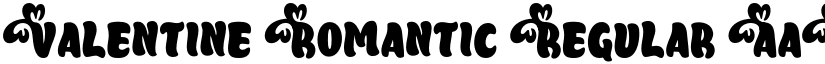 Valentine Romantic Regular font