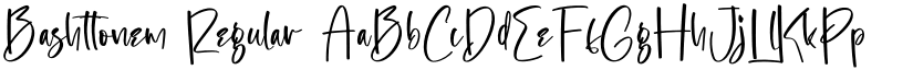 Bashttonem font download
