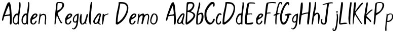 Adden Regular Demo font