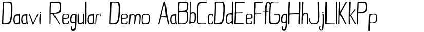 Daavi Regular Demo font