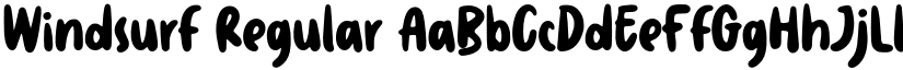 Windsurf Regular font