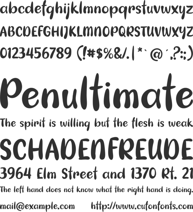 Barbeque Sauce font preview