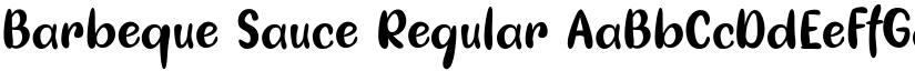 Barbeque Sauce Regular font
