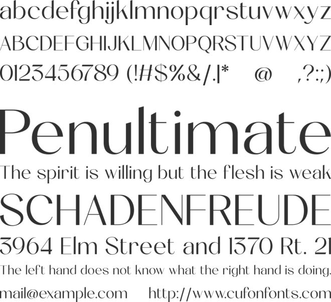The munday free version font preview