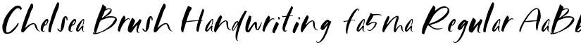 Chelsea Brush Handwriting_fa5ma Regular font
