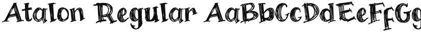 Atalon - A Scratched Font font download