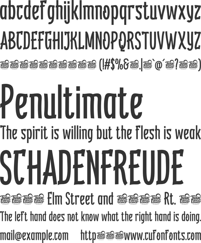 KEBROONtrial font preview