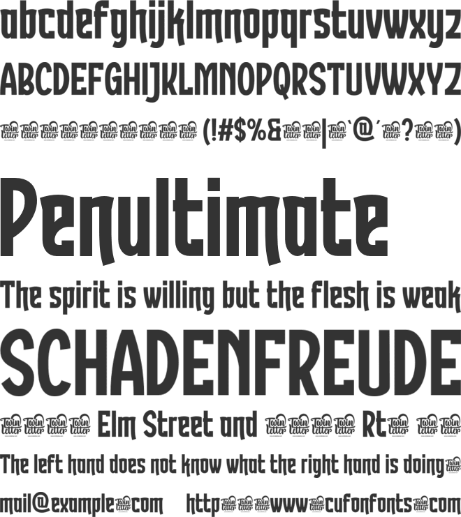 Bandiko trial font preview