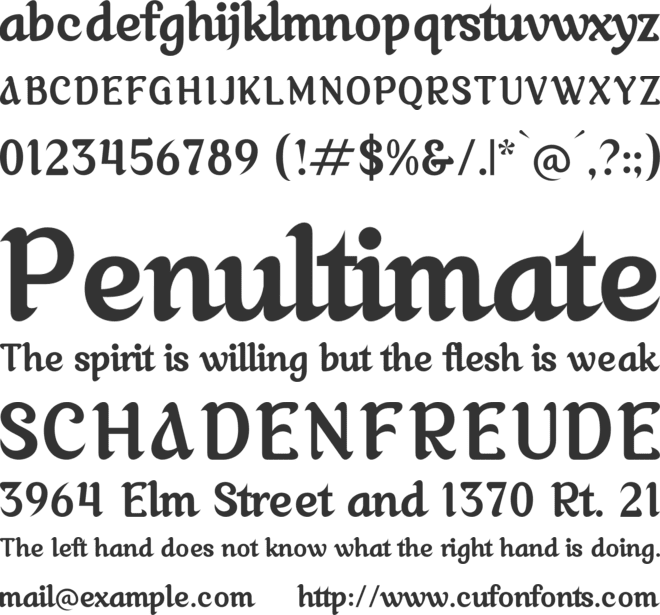 Akilvan font preview