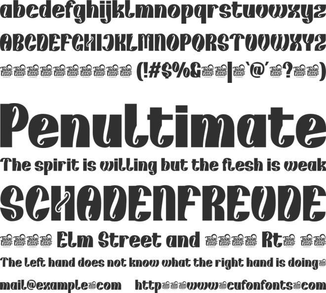 kunhety trial font preview