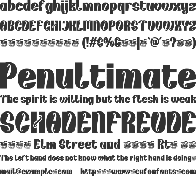 kunhety trial font preview