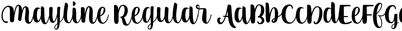 Mayline Regular font