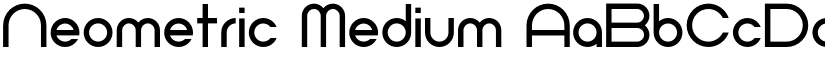 Neometric Medium font