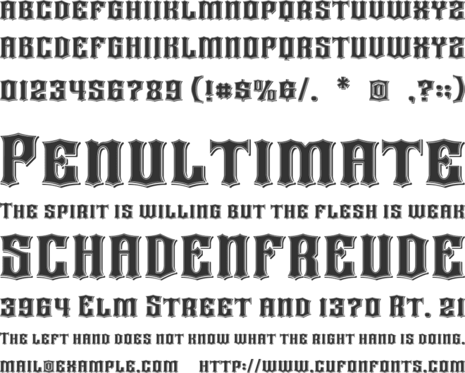 Sign Rover font preview