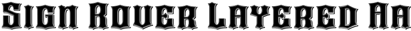 Sign Rover Layered font